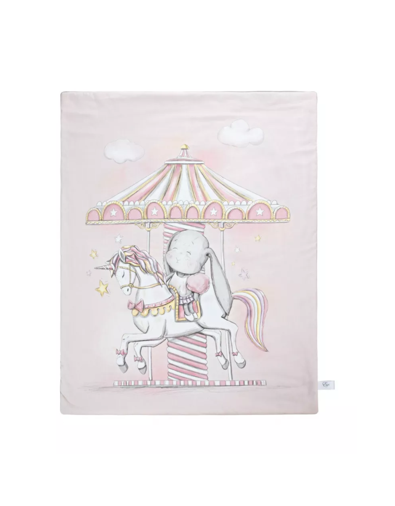 Effiki Effiki Double Blanket Bunny  Funfair 28x40