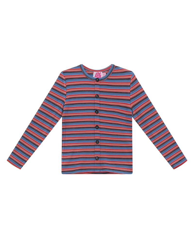 Pinky Promise Pinky Promise Stripe Rib Camp Top