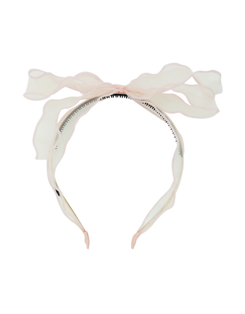 Bandeau Bandeau Sheer Organza Elegant Bow Headband