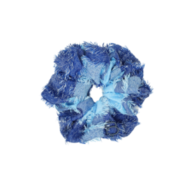 Bandeau Bandeau Frayed Denims Large Scrunchie