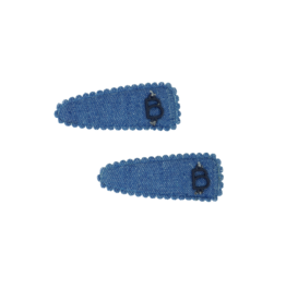 Bandeau Bandeau Solid Denims Snap Clip Set