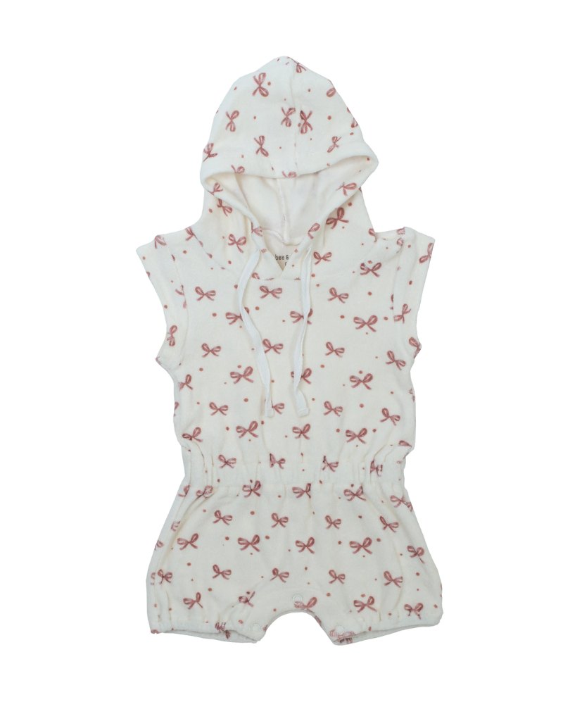 Bee and Dee Bee and Dee Printed Terry Romper