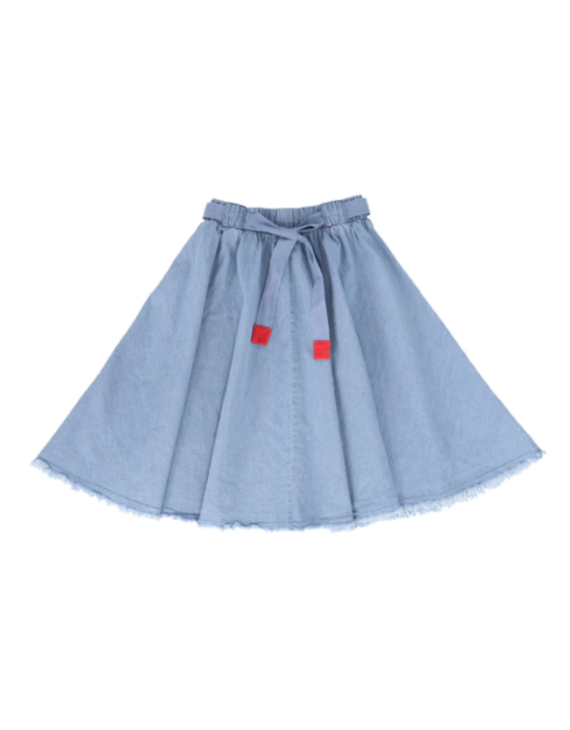Little Parni Denim Short Skirt-K230 - Tiptoe Boutique