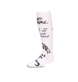 Memoi Memoi Graffiti Verbiage Knee High MKF-7149