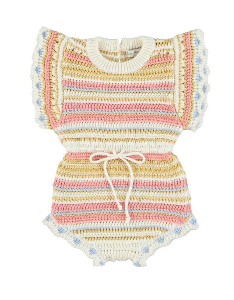 Bebe Organic Infant Paloma Romper - Tiptoe Boutique