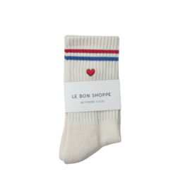 Le Bon Shoppe Le Bon Shoppe Embroidered Boyfriend Socks