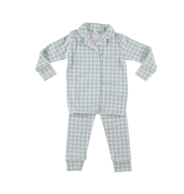 Bonjoy Bonjoy Boy Gingham Grandpa Pajama