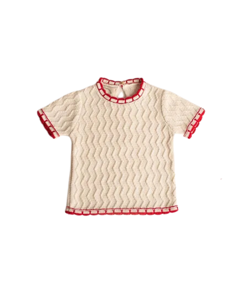 Birinit Birinit Infant  Chip Short Sleeve Sweater