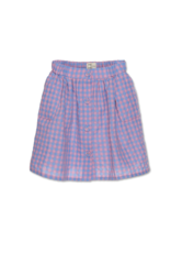 Wander & Wonder Wander and Wonder Blue-Pink Check Quilted Skirt