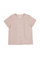 L by Ladida L by Ladida Stripe Linen V Neck Boy Shirt