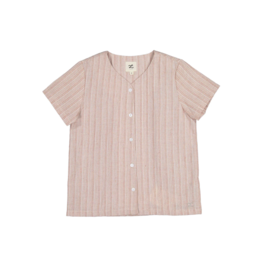 L by Ladida L by Ladida Stripe Linen V Neck Boy Shirt