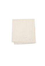 Peluche Peluche Waffle Blanket with Lace Trim