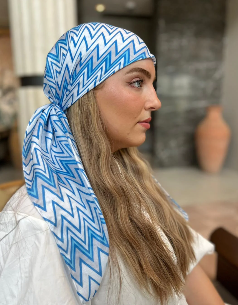 The Scarf Bar The Scarf Bar Missoni Inspired Square Headscarf