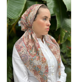 The Scarf Bar The Scarf Bar Classic Pretied Madrid Paisley with Velvet Grip