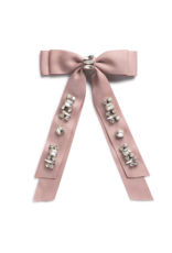 Halo Luxe Halo Luxe Rock Candy Rhinestone Embellished  Satin Bow Clip