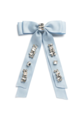 Halo Luxe Halo Luxe Rock Candy Rhinestone Embellished  Satin Bow Clip