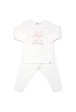 Oh baby! Oh Baby! "Lil Sis" Sparkle Embroidered Set