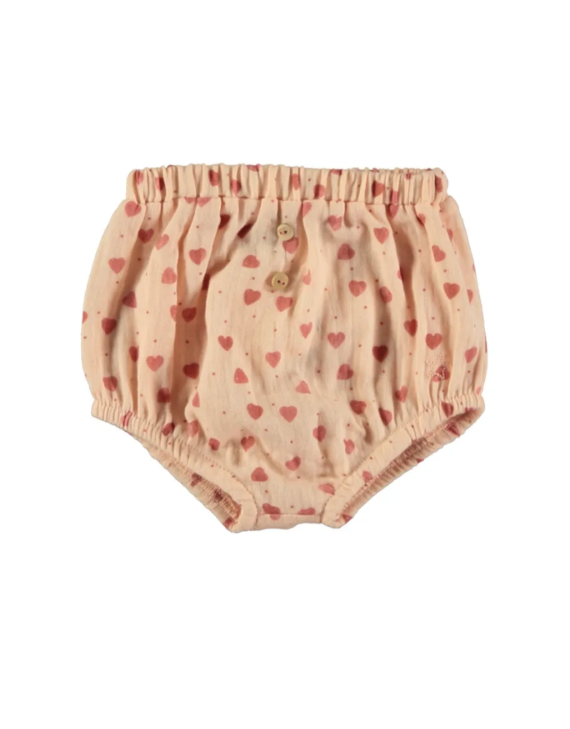 Tocoto Vintage Tocoto Vintage Heart Print Baby Bloomer-SS1424