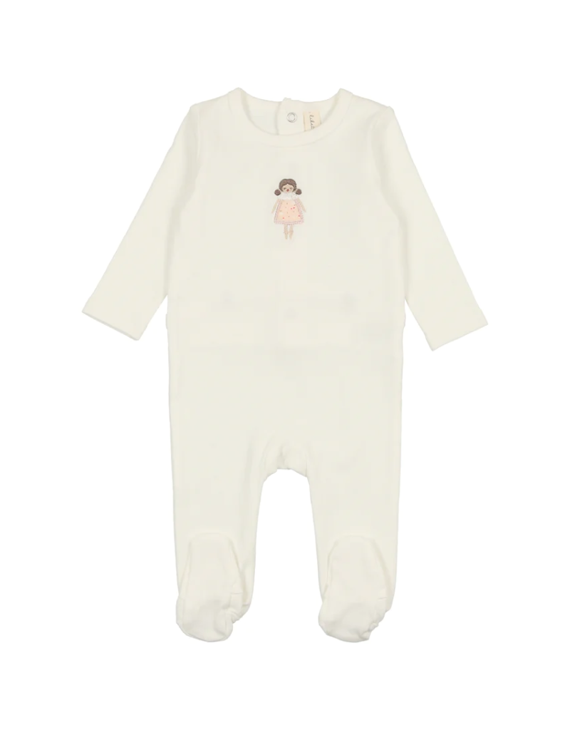 Lilette Lilette Doll Embroidered Footie