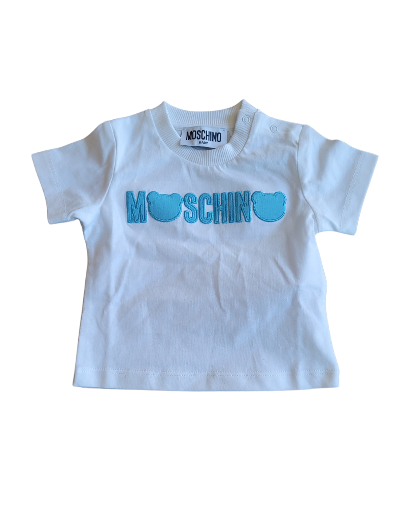 Moschino Moschino Infant Embroidery Logo Tee-MUM03X