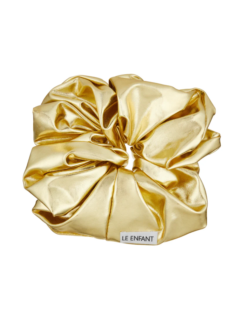 Le Enfant Le Enfant Gold Oversized Scrunchie