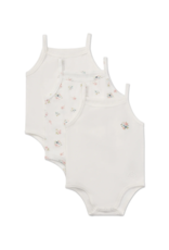 Minimoi Minimoi Ditsy Floral Girls Bodysuit 3 Pack-MKU2030