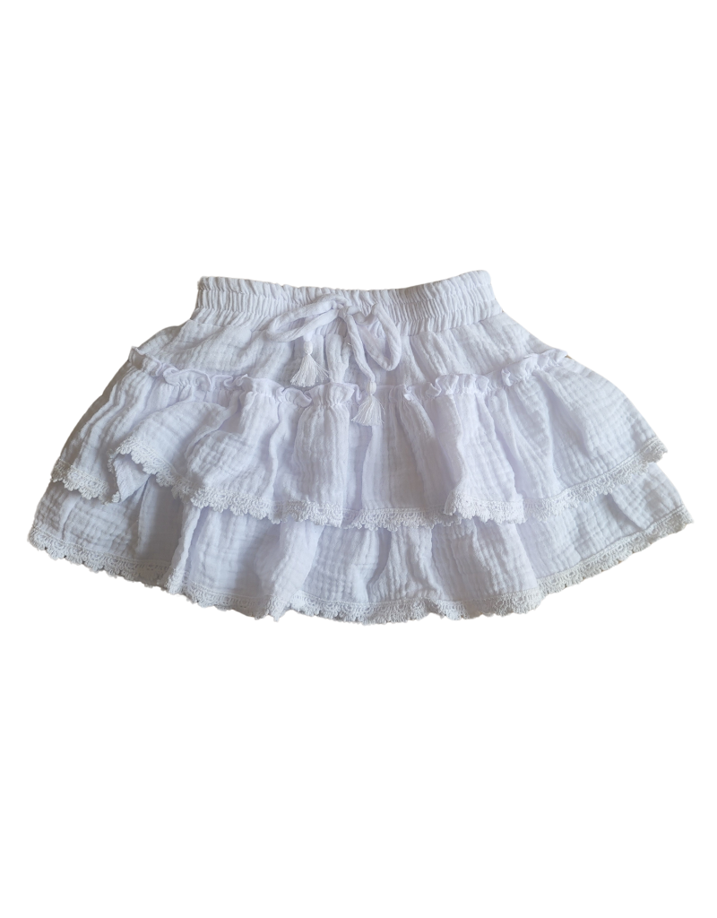 Flower by Zoe White Ruffle SkirtUCHK41RE Tiptoe Boutique