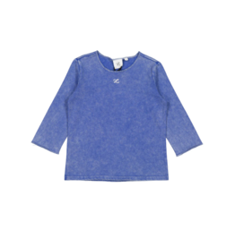 L by Ladida L by Ladida Blue Wash 3/4 Sleeve Tee