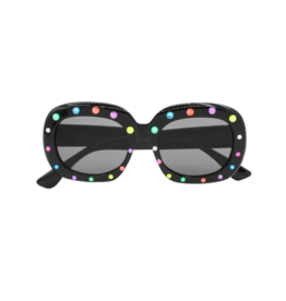 Bari Lynn Bari Lynn Crystalized Sunglasses Black