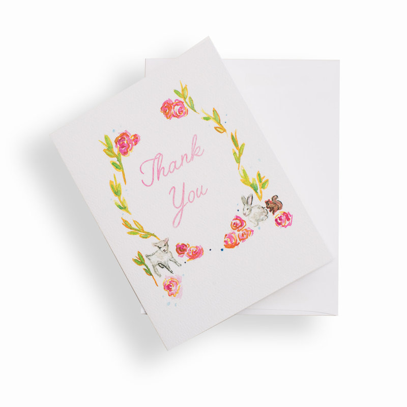 Over The Moon Enchanted Forest Thank You Cards 6pk
