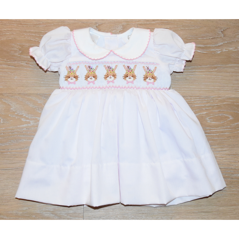 bunny smocked dress