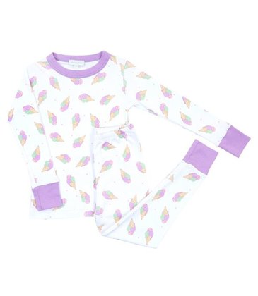Magnolia Baby Baby Boy Batter Up Long Pajamas Blue