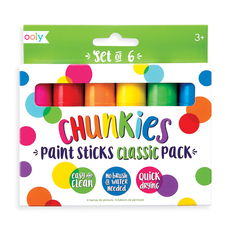 Ooly Ooly Chunkies Paint Sticks Classic - Set of 6