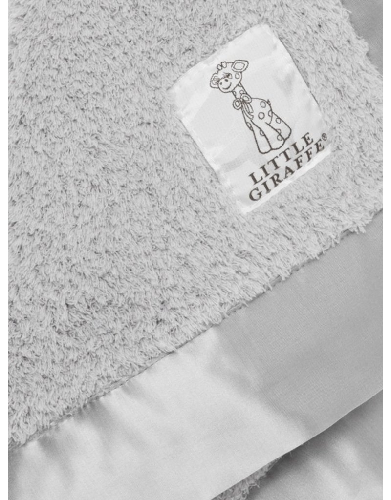 Little Giraffe Silver Chenille Blanky Bibs and Kids Boutique