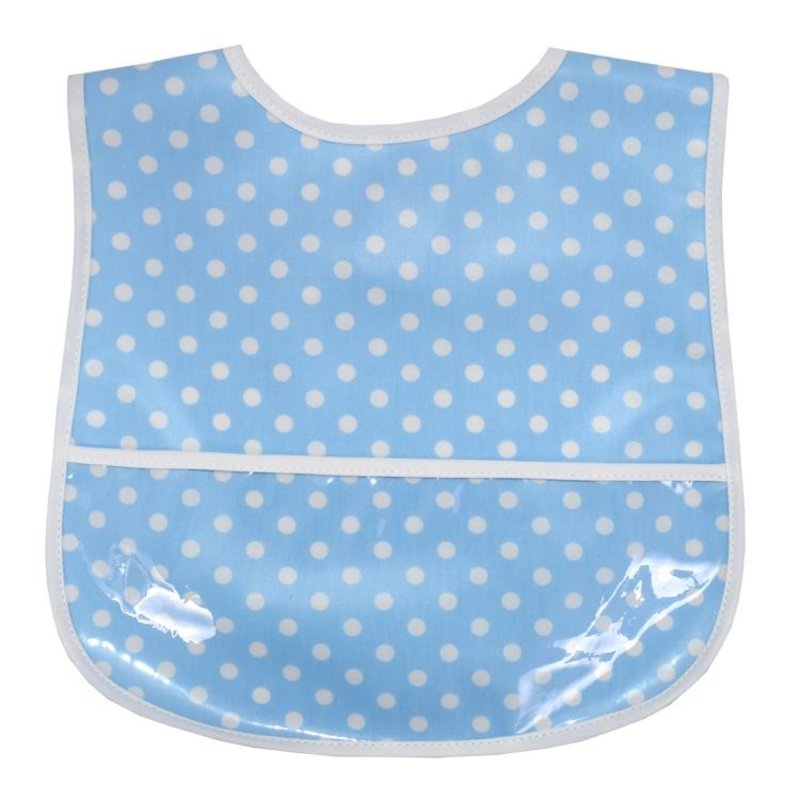 3 Marthas 3 Marthas Blue Polka Dot Laminated Bib