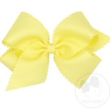 Wee Ones Wee Ones King Light Yellow Scallop Edge Bow