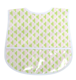 3 Marthas 3 Marthas Pink Bricks Laminated Bib