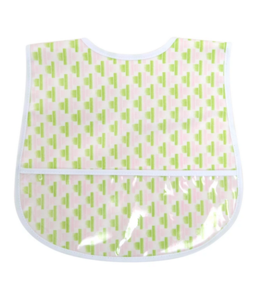 3 Marthas 3 Marthas Pink Bricks Laminated Bib