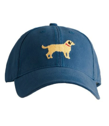 Harding Lane Harding Lane Yellow Lab On Navy Hat