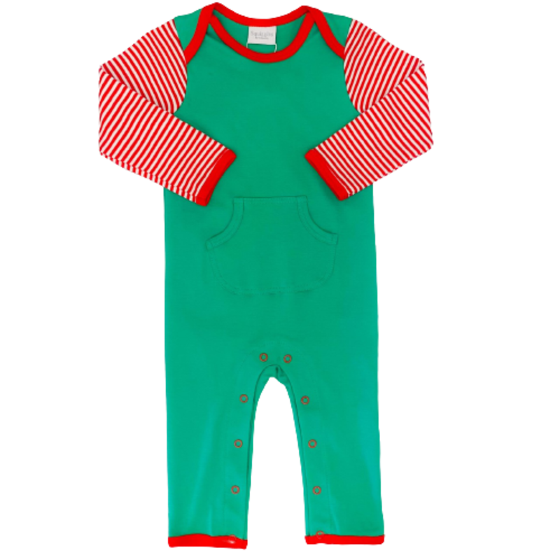 Squiggles Squiggles Green/Red Romper