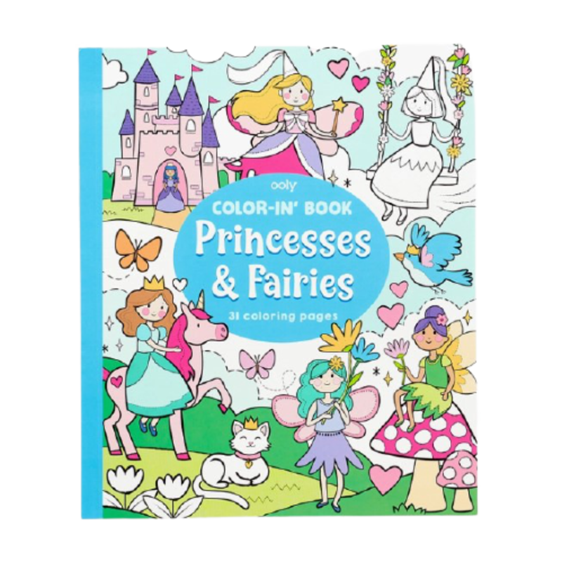 Ooly Ooly Color-in' Book Princess and Fairies