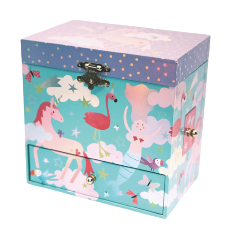 Floss and Rock Fantasy Musical Jewellery Box with 3 Drawers