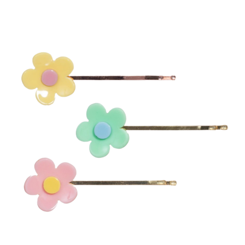 Lilies & Roses Pastel Flower Bobby Pins