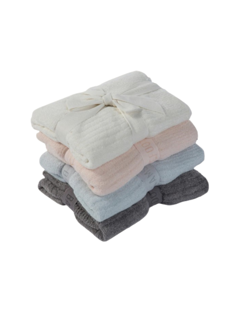 Barefoot Dreams CozyChic Lite Ribbed Blanket Pink Bibs and Kids