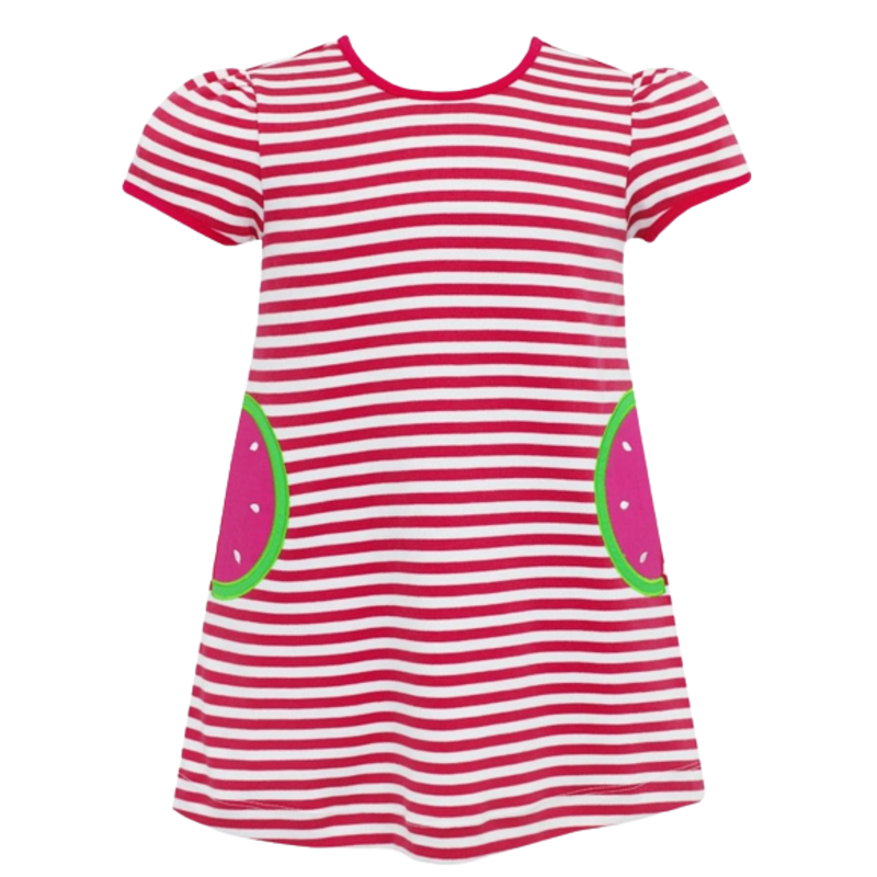 Claire & Charlie Claire & Charlie Hot Pink Stripe Watermelons Knit Dress