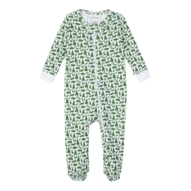 Lila + Hayes Lila + Hayes Parker Zipper Pajama - The Great Outdoors