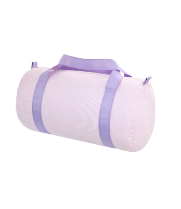 Mint Mint Seersucker Medium Duffel - Princess