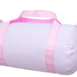 Mint Mint Seersucker Medium Duffel - Pink