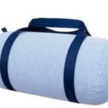 Mint Mint Seersucker Medium Duffel - Navy