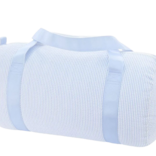 Mint Mint Seersucker Medium Duffel - Baby Blue